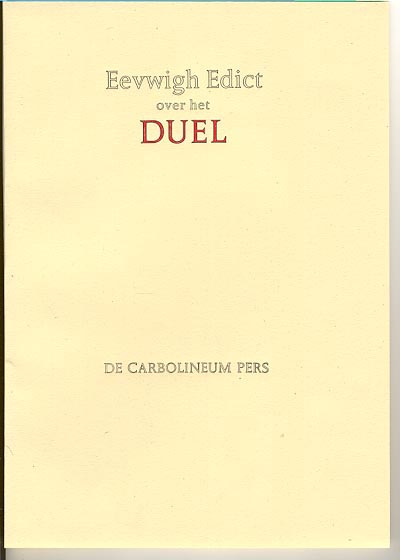 Edict over het duel